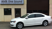 2012 Volkswagen Passat with professional window tint in North Bay